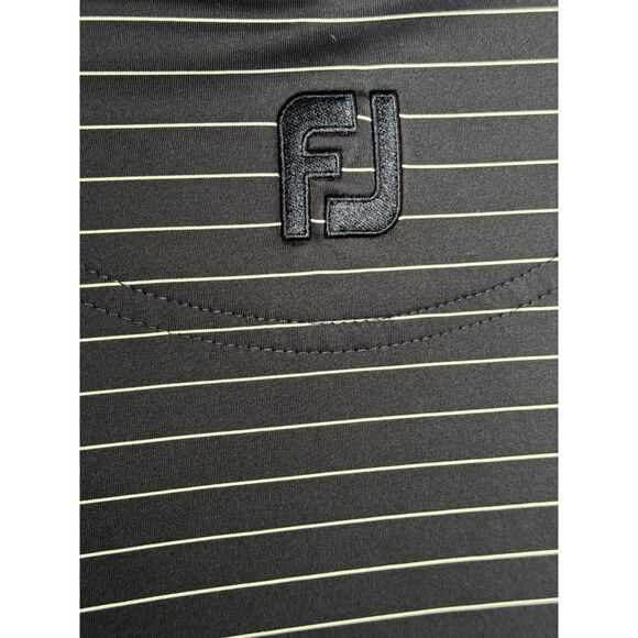 FootJoy Men’s Golf Polo Navy Pinstripe Performance Shirt Size M - Picture 6 of 6